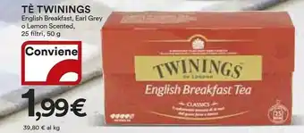 Coop Twinings - English Breakfast Tea Classic 50 G(ml) offerta