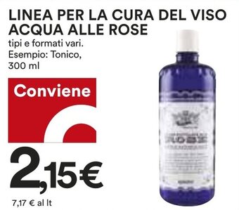 Coop LINEA PER LA CURA DEL VISO ACQUA ALLE ROSE 300 ml offerta