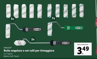 Lidl PARKSIDE Rullo angolare o set rulli per tinteggiare offerta