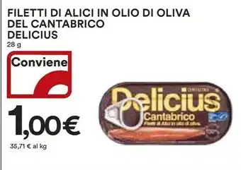 Delicius Filetti Di Alici In Olio Di Oliva Del Cantabrico
