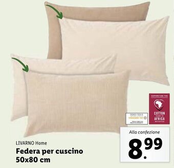 Lidl LIVARNO Home Federa per cuscino 50x80 cm offerta