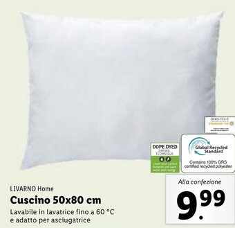 Lidl LIVARNO Home Cuscino 50x80 cm offerta