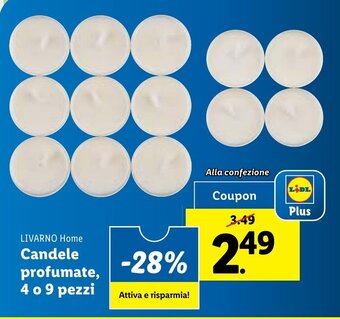 LIVARNO Home Candele profumate, 4 o 9 pezzi