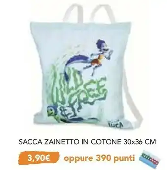Ipercoop Sacca Zainetto In Cotone 30x36 Cm offerta