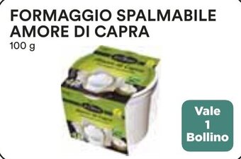 Coop FORMAGGIO SPALMABILE AMORE DI CAPRA 100 g offerta