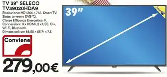 Ipercoop TV 39" Seleco TV39020HDA9 offerta