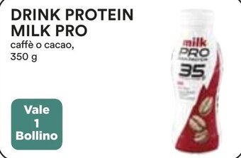 Coop DRINK PROTEIN MILK PRO caffè o cacao, 350 g offerta