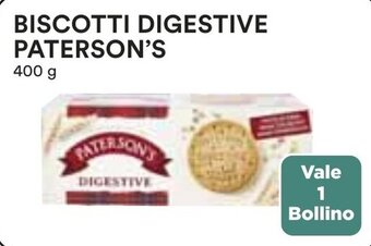 Coop BISCOTTI DIGESTIVE PATERSON'S 400 g offerta