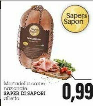 Emi Supermercati Saper di sapori Mortadella Carne Nazionale offerta