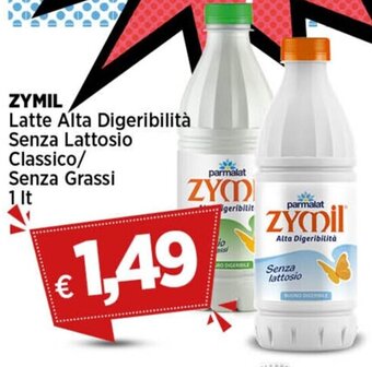 Coop ZYMIL Latte Alta Digeribilità Senza Lattosio Classico/ Senza Grassi 1 lt offerta