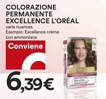 Coop COLORAZIONE PERMANENTE EXCELLENCE L'ORÉAL offerta