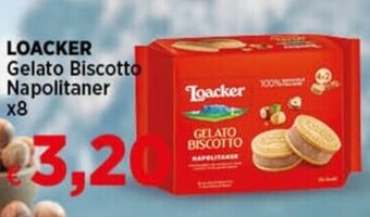 Coop LOACKER Gelato Biscotto Napolitaner x8 offerta