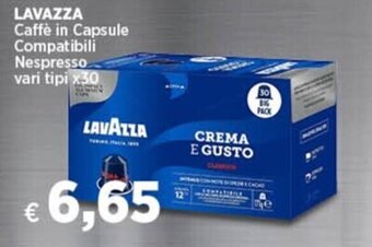 Coop LAVAZZA Caffè in Capsule Compatibili Nespresso vari tipi x30 offerta