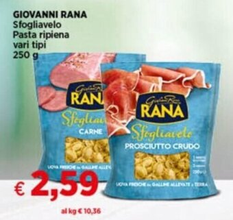 Coop GIOVANNI RANA Sfogliavelo Pasta ripiena 250 g offerta