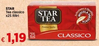 Coop STAR Tea classico x25 filtri offerta