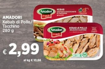 Coop AMADORI Kebab di Pollo/ Tacchino 280 g offerta