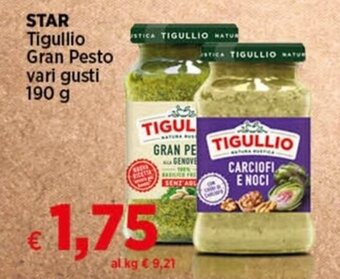 Coop STAR Tigullio Gran Pesto vari gusti 190 g offerta