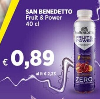 Coop SAN BENEDETTO FRUIT & POWER 40 cl offerta