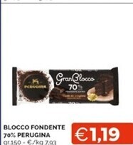 Perugina blocco fondente 70%
