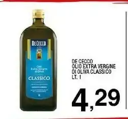 Sigma De Cecco Olio extravergine di oliva offerta