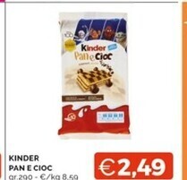 Mercatò Kinder pan e cioc offerta