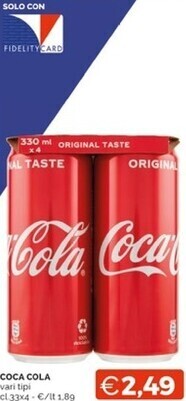 Mercatò Coca cola vari tipi offerta