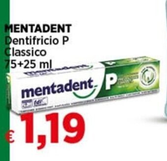 Coop MENTADENT Dentifricio P Classico 75+25 ml offerta