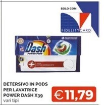 Mercatò Dash detersivo in pods per lavatrice power offerta