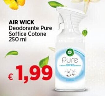 Coop AIR WICK Deodorante Pure Soffice Cotone 250 ml offerta