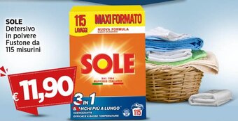 Coop SOLE Detersivo in polvere Fustone da 115 misurini offerta