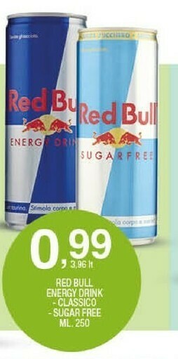 Sigma Red bull Energy drink offerta