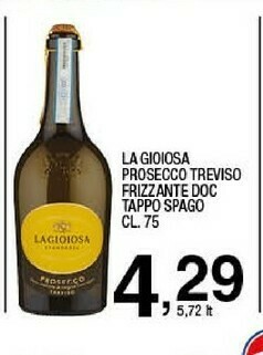 Sigma La Gioiosa Prosecco offerta