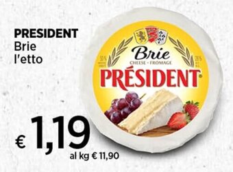 Coop PRESIDENT Brie l'etto offerta