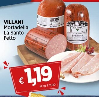 Coop VILLANI Mortadella La Santo l'etto offerta