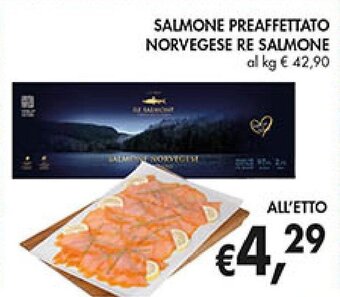 Supermercato Coal SALMONE PREAFFETTATO NORVEGESE RE SALMONE offerta