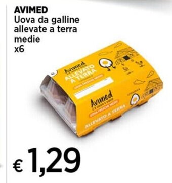 Coop AVIMED Uova da galline allevate a terra medie x6 offerta