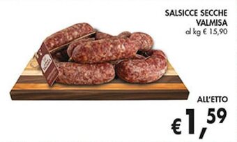 Supermercato Coal SALSICCE SECCHE VALMISA offerta