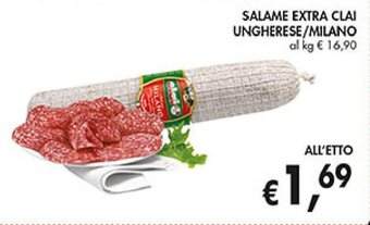 Supermercato Coal SALAME EXTRA CLAI UNGHERESE/MILANO offerta