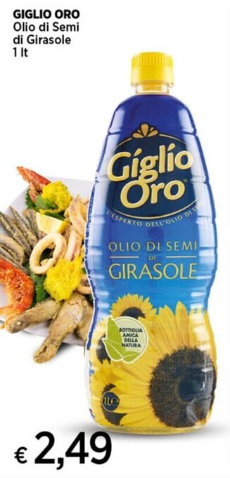 Coop GIGLIO ORO Olio di Semi di Girasole 1 lt offerta