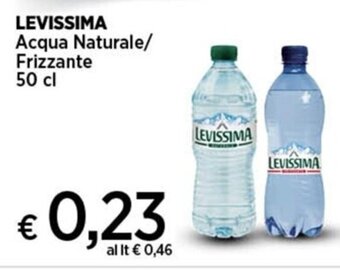 Coop LEVISSIMA Acqua Naturale/ Frizzante 50 cl offerta