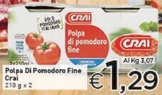 Crai Crai polpa di pomodoro fine offerta