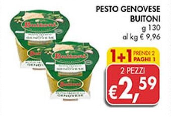 Supermercato Coal PESTO GENOVESE BUITONI g 130 offerta