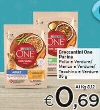 Crai Purina croccantini one offerta