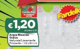 Crai Guizza acqua minerale offerta