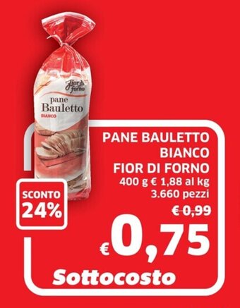PANE BAULETTO BIANCO FIOR DI FORNO 400 g