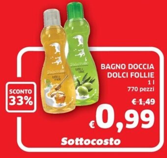 BAGNO DOCCIA DOLCI FOLLIE 1 l