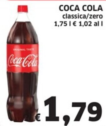 Ecu Discount COCA COLA classica/zero 1,75 l offerta