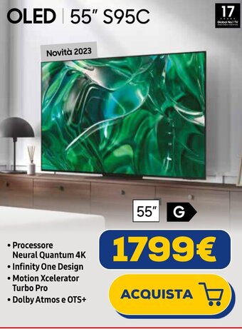 Euronics Samsung OLED 55" S95C offerta