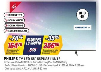 PHILIPS TV LED 55" 55PUS8118/12