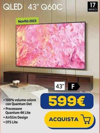 Euronics SAMSUNG QLED 43" Q60C offerta